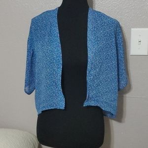 Mudd cropped floral kimono